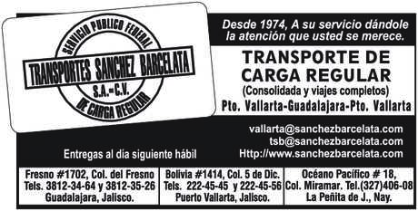 Transportes sanchez barcelata