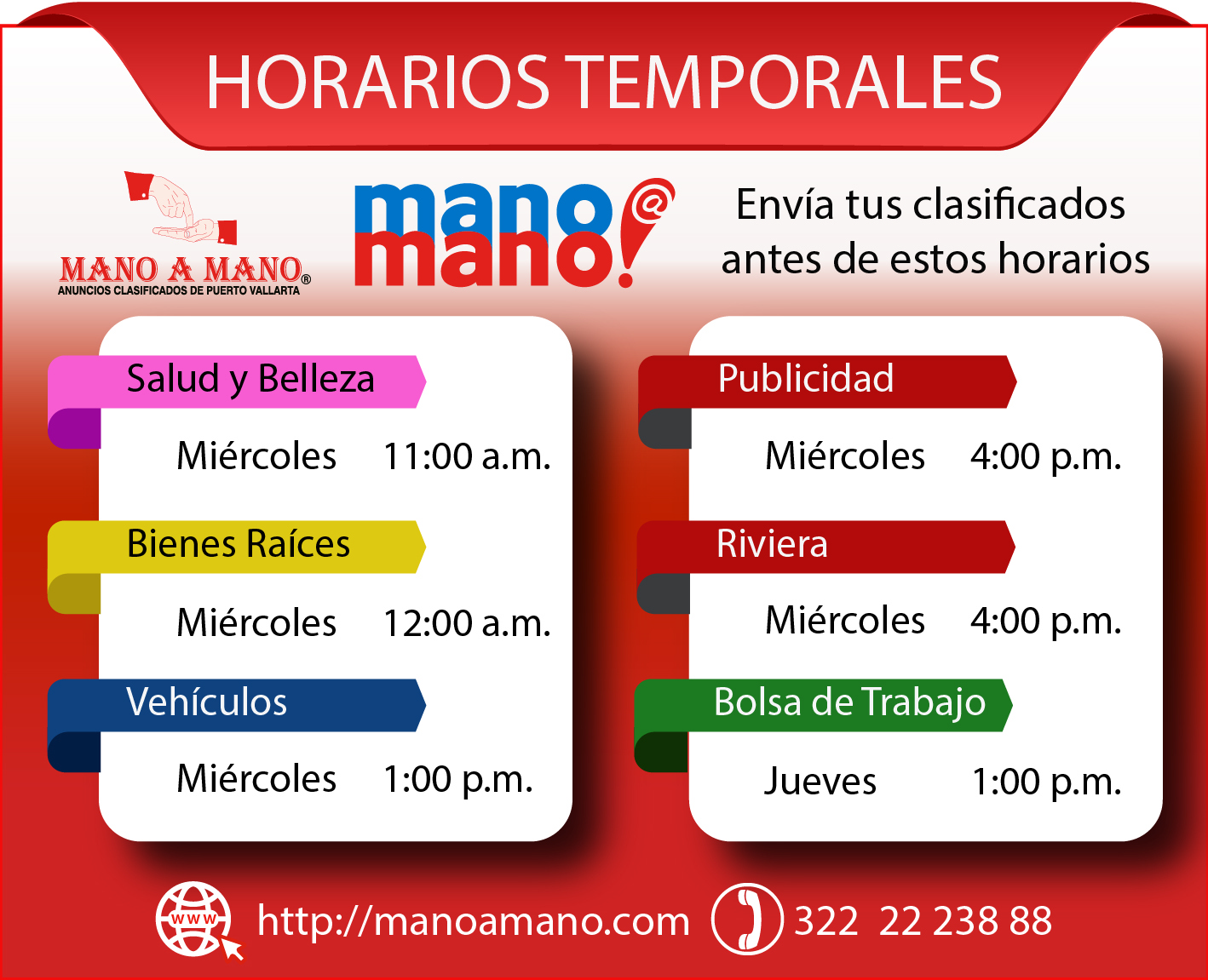 Horarios clasificados 02