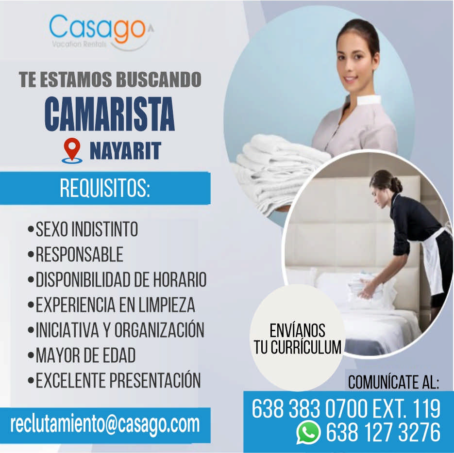 anuncio de
CAMARISTA