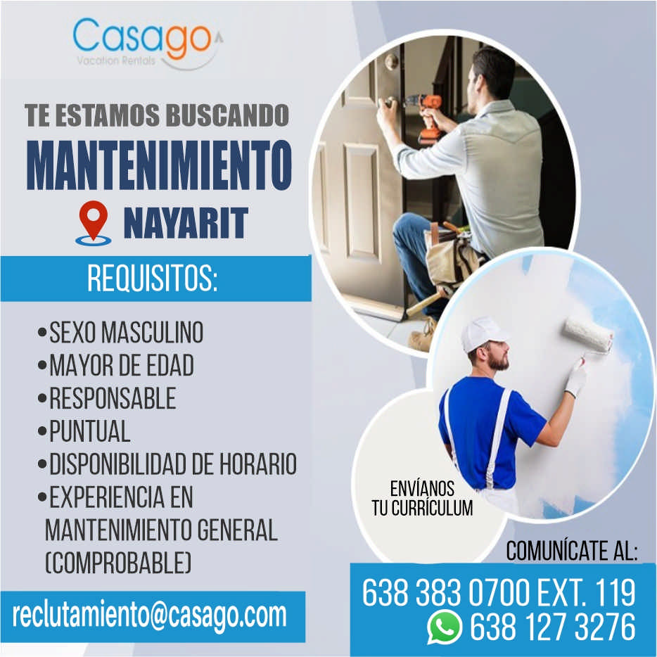 anuncio de
MANTENIMIENTO