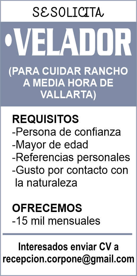 anuncio de
VELADOR