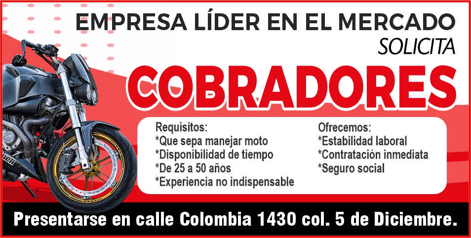 anuncio de
COBRADORES