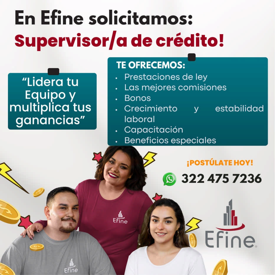 anuncio de
Supervisor/a de crédito!