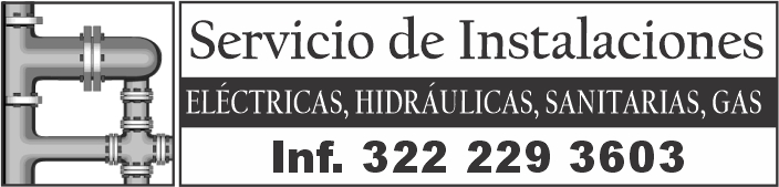 anuncio de Servicio de instalacioneselEctricas, hidrAulicas, sanitarias, gasinf. 322 229 3603