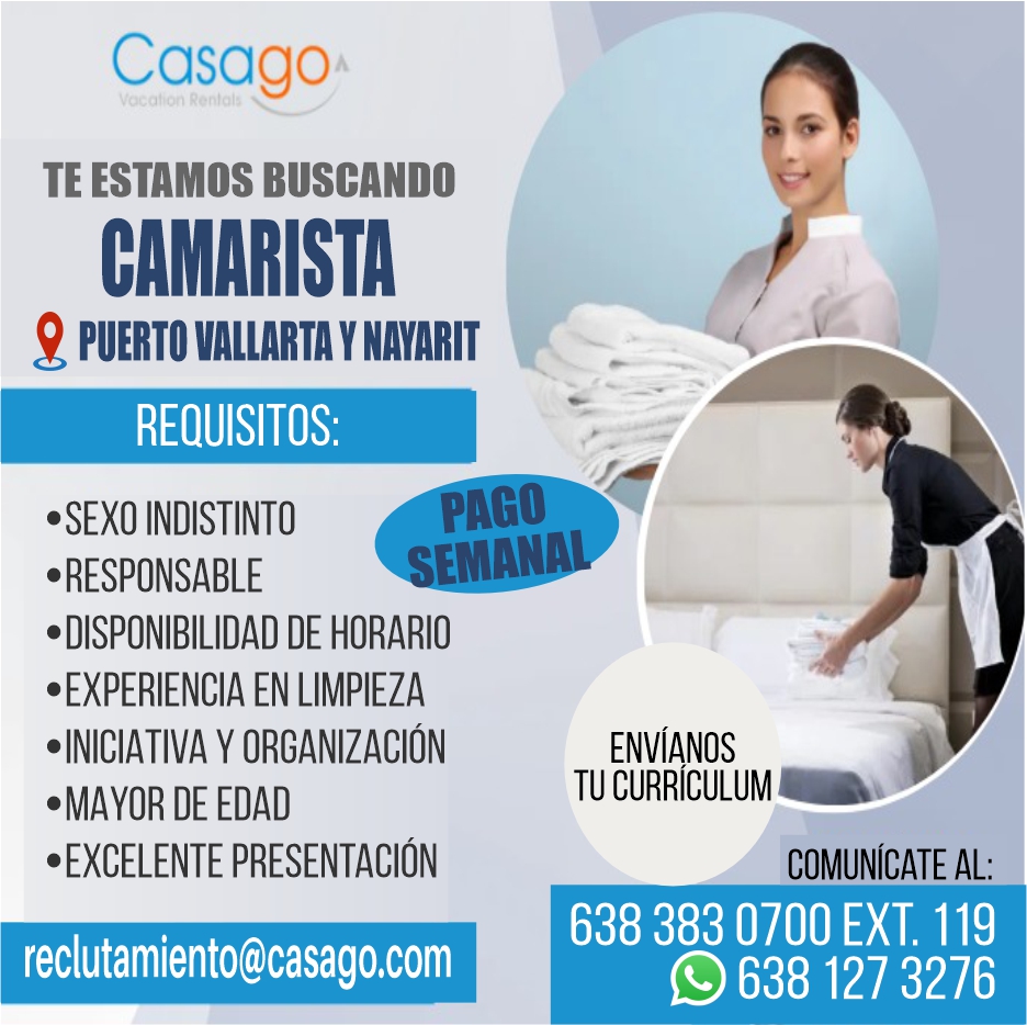 anuncio de CAMARISTA
