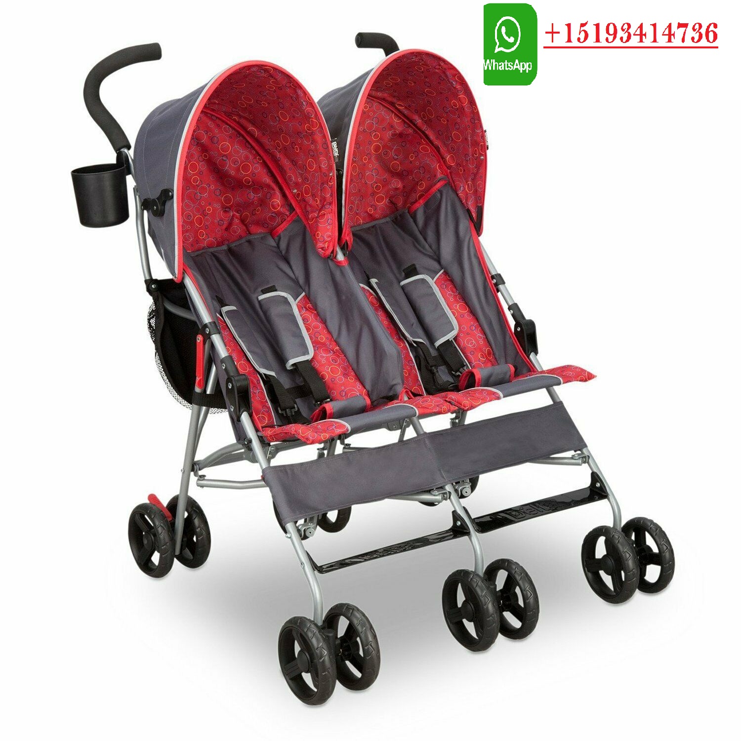 Mano a Mano BabyStroller Twin UmbrellaFoldingPushchair,