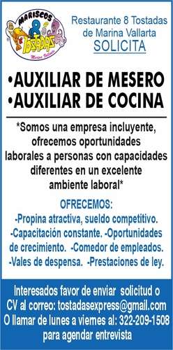 imagen de Bolsa de Trabajo Mano a Mano ofrece:_1
