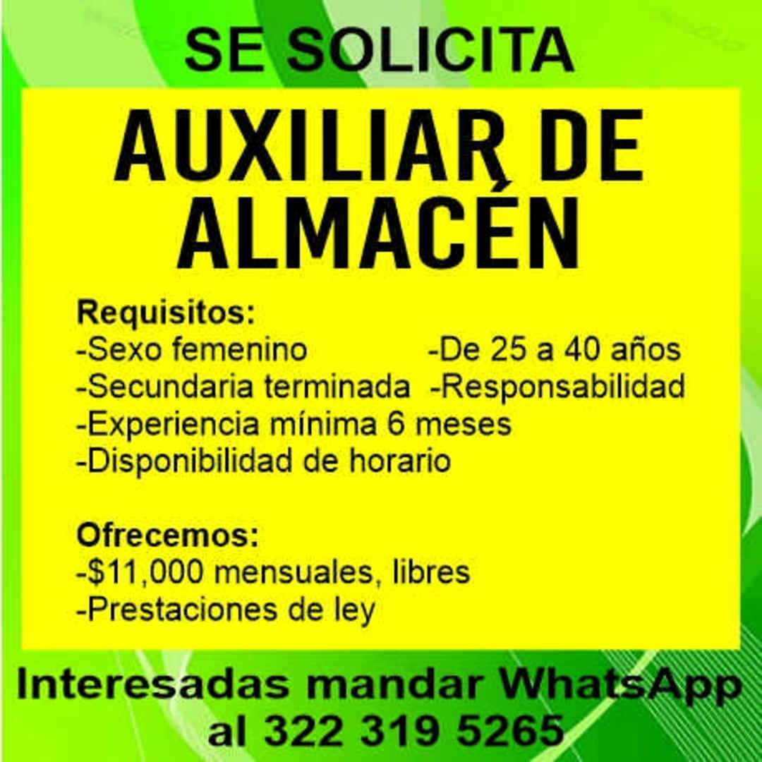 imagen de Bolsa de Trabajo Mano a Mano ofrece:_1