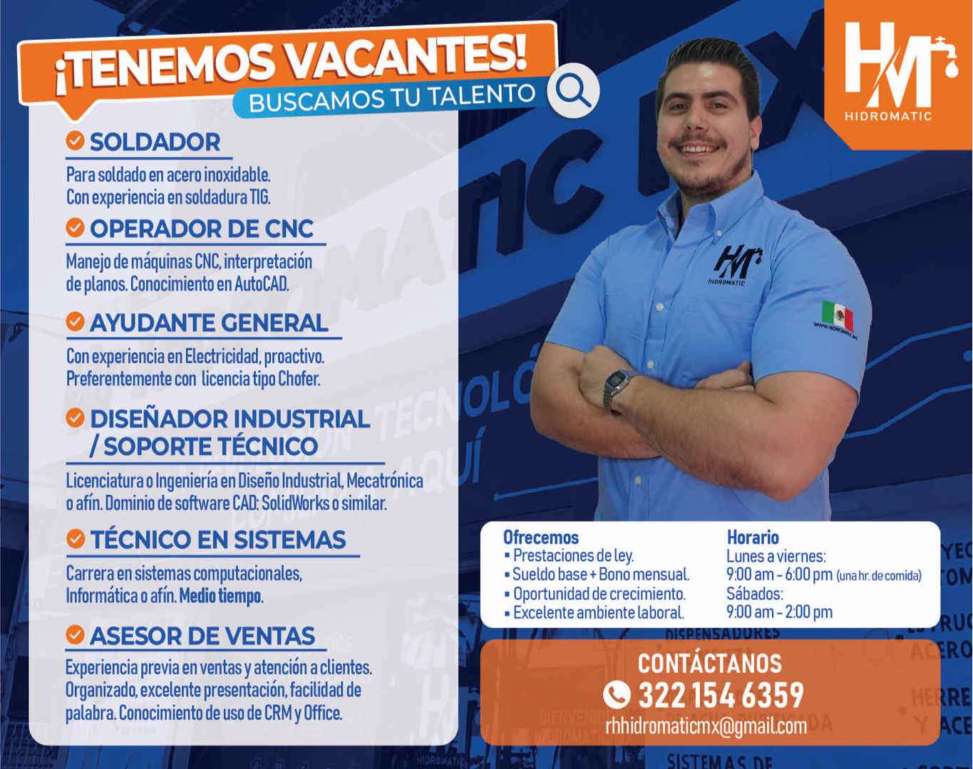 imagen de Bolsa de Trabajo Mano a Mano ofrece:_1