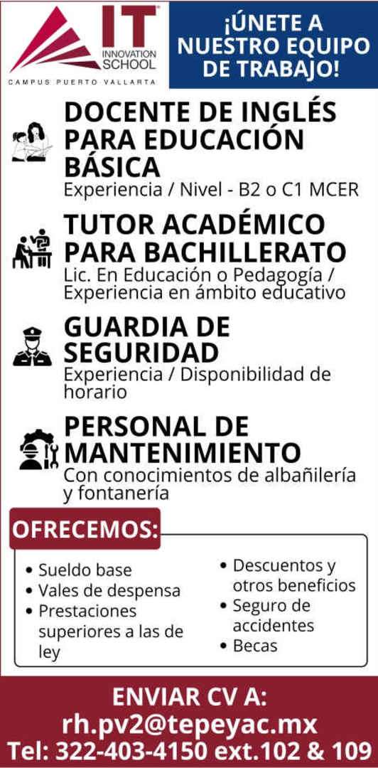 imagen de Bolsa de Trabajo Mano a Mano ofrece:_1