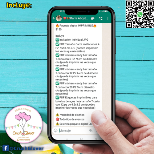 imagen de Invitaciones y stickers para candy bar_2